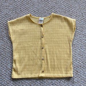 Vintage yellow boxy tee